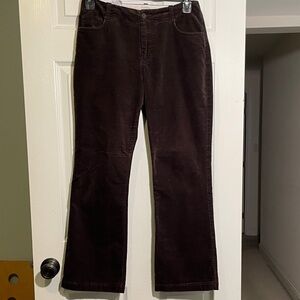 Land’s End faux suede velvet/velveteen jeans.